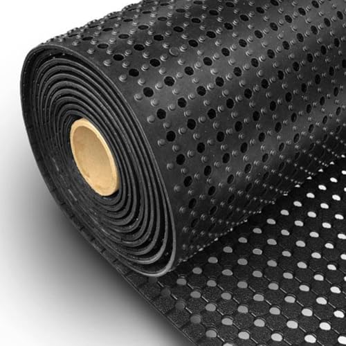 etm Gummiläufer für Aussenbereich Anti-Rutschmatte für Gummibodenbelag Meterware für Werkstatt, Industrie, Schwimmbad - Gummiplatte robust & zuschneidbar Pool Runner 100x600 cm von etm