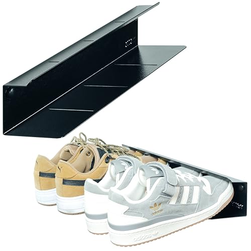 Schuhschrank, Eingangsbereich, Schuhregal, schmales Schuhregal, Schuhschrank, Wandschrank für Innen- und Außenbereich, Schrank, Schuhaufbewahrung (Schwarz, 40 x 10 x 10 cm) von etterr
