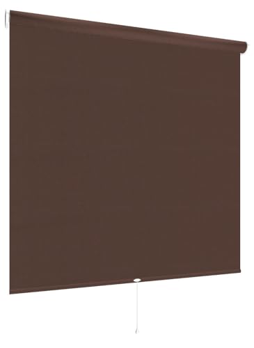 Springrollo Mittelzugrollo Schnapprollo Rollo | 13 Farben | Breite 62-202 cm Höhe 180 cm | Stoff Blickdicht lichtdurchlässig | Wand- und Deckenmontage (Größe 92 x 180 cm, Farbe Cappuccino, Braun) von etusimo