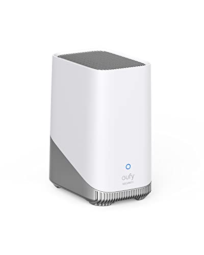 eufy Security S380 HomeBase (HomeBase 3), eufy Edge Sicherheitszentrum, lokaler erweiterbarer Speicher bis zu 16 TB, erweiterte Verschlüsselung, Keine monatlichen Gebühren (erneuert) von eufy Security