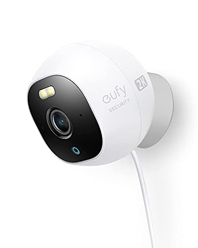 eufy Security Solo OutdoorCam C24, All-in-One Outdoor Sicherheitskamera mit 2K Auflösung, Spotlight, Farb-Nachtsicht, keine monatlichen Gebühren, Sicherheitskamera Outdoor, IP67 wetterfest von eufy Security