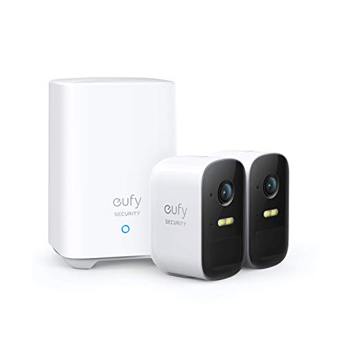 eufy Security eufyCam 2C, überwachungskamera aussen, 180Tage Akku, HD 1080p, IP67 wetterfest, Nachtsicht, Kompatibel mit HomeKit und Solar Panel, überwachungskamera aussen set2+1,Gebührenfreie Nutzung von eufy Security