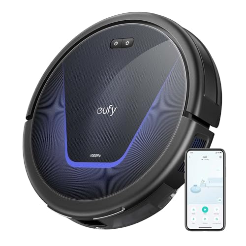 eufy G50 Saugroboter mit 4.000Pa Starker Saugkraft, Dynamische Navigation, Ultraflaches 85mm Design, Pro-Entwirrkamm, Rollbürste, Ideal für Tierhaare & Hartböden von eufy