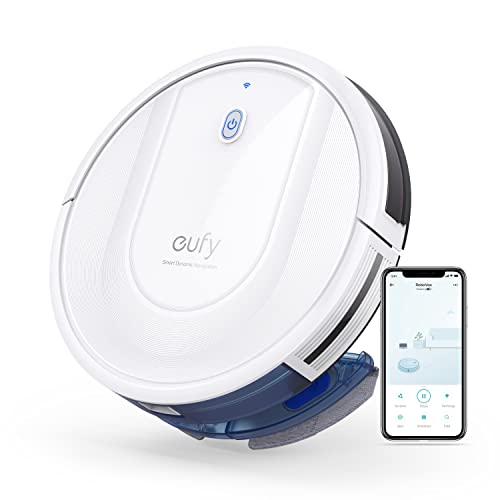 eufy Saugroboter mit Wischfunktion, RoboVac G10 Hybrid, Smart Dynamic Navigation, 2-in-1 Sauger & Wischmopp Roboterstaubsauger, 2000Pa Saugkraft, Selbstaufladend, ideal für Hartböden(Weiß) von eufy