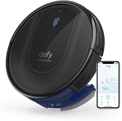 eufy Saugroboter mit Wischfunktion, RoboVac G10 Hybrid, Smart Dynamic Navigation, 2-in-1 Sauger & Wischmopp Roboterstaubsauger, 2000Pa Saugkraft, Selbstaufladend, ideal für Hartböden (Schwarz) von eufy