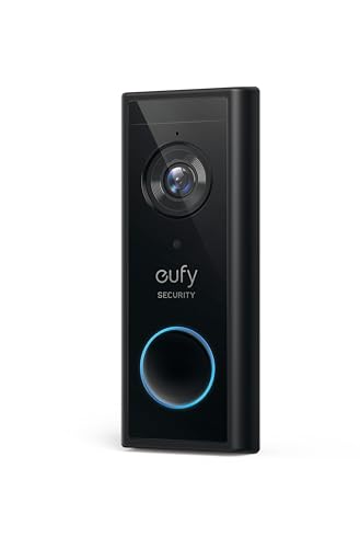 eufy Security, zusätzliche kabellose Video-Türklingel Akku, 2K HD,Türklingel mit Kamera-Funktion,Gebührenfreie Nutzung,Personenerkennung,Audiofunktion,kinderleichte Installation (HomeBase 2 notwendig) von eufy Security