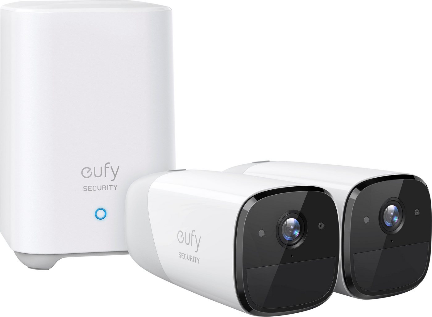 eufy Security by ANKER eufyCam 2 Pro Doppelset Überwachungskamera (Außenbereich, Innenbereich, Packung, 2-tlg) von eufy