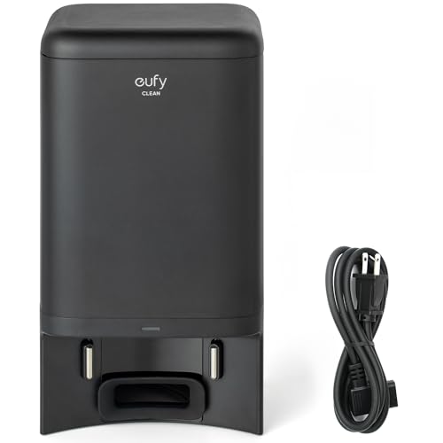 eufy X8 Pro Serie Selbstentleerungsstation, Automatische Staubabsaugung, Beutel Fasst Staub für bis zu 45 Tage, Kompatibel X8 Pro Serie Saugroboter von eufy