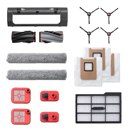 eufy Zubehörset, Seitenbürste, Filter, Rollbürste für eufy E25/E28 Omni Saugroboter, Staubbeutel & Schmutzwassertank-Filter von eufy