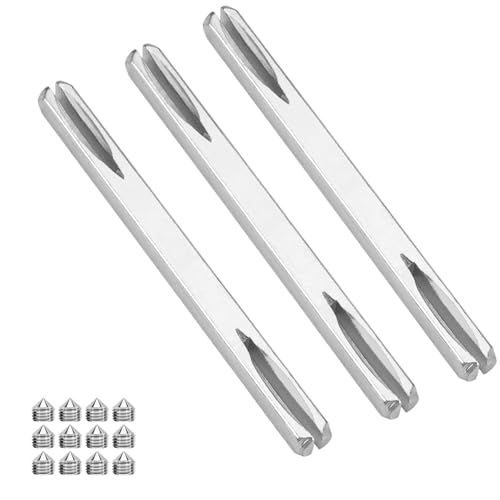 eupdd 3 Stück Türgriff Spindelstange: 160mm Befestigungsstift Türgriff, Türbeschlag Vierkant Stift, Ersatz Vierkantstift, Massivstahl Verzinkt für Innentüren und Außentüren von eupdd