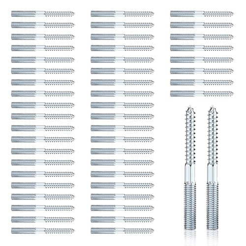 50 Stück Stockschrauben M8 x 80 mm: Torx Stockschrauben, Schraubstifte aus verzinktem Stahl, Doppelgewindeschrauben für Rohrschellen, Möbelmontage, Holzgelenke und Möbelbeine 50 Stück Stockschrauben M8 x 80 mm: Torx Stockschrauben, Schraubstifte aus verzinktem Stahl, Doppelgewindeschrauben für Rohrschellen, Möbelmontage, Holzgelenke und Möbelbeine von eupdd