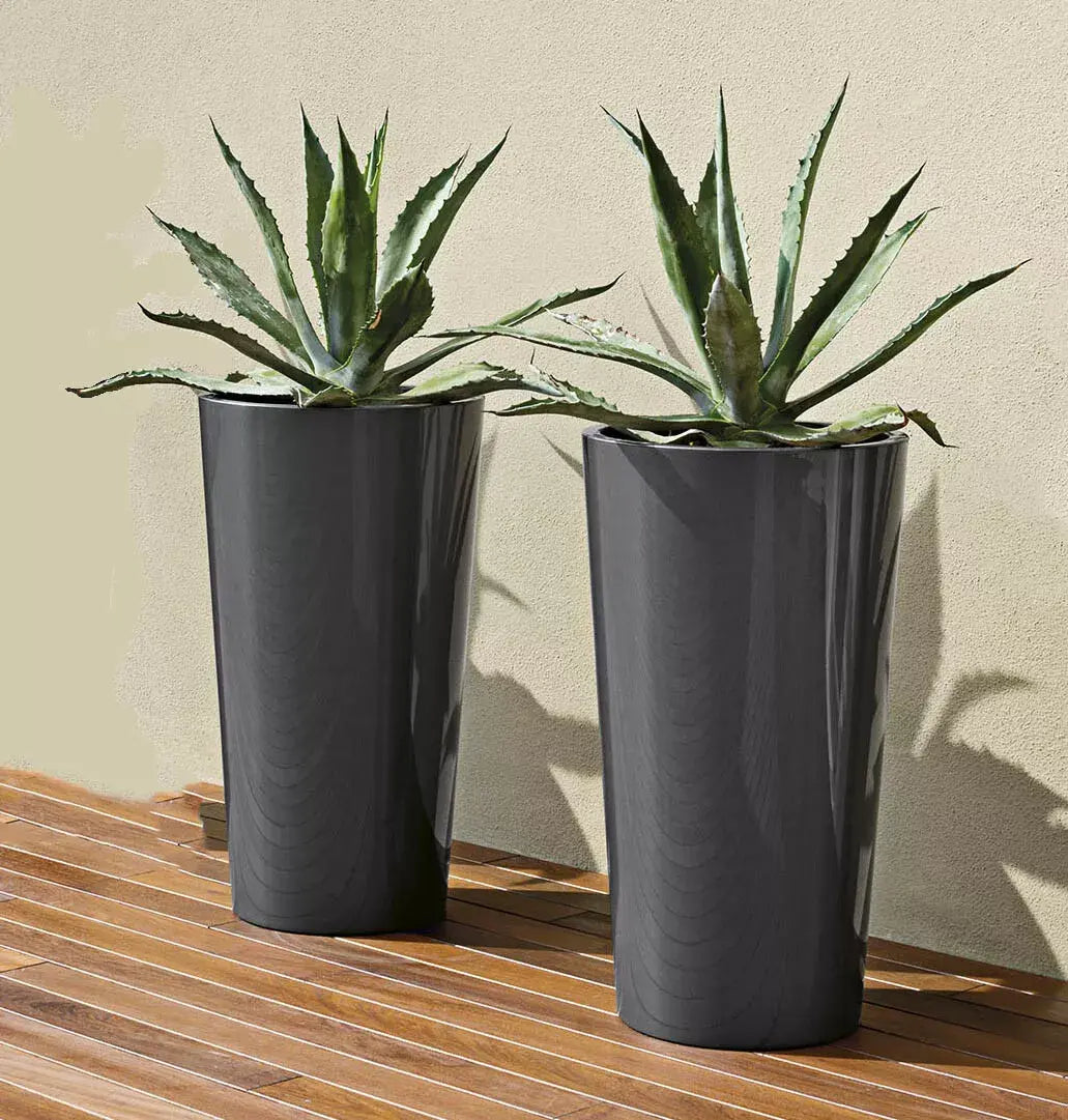 B-Ware Euro3 Plast Blumentopf übertopf Pflanzkübel Anthrazit 2er Set 73 Cm Pflanzeinsatz B-Ware Euro3 Plast Blumentopf übertopf Pflanzkübel Anthrazit 2er Set 73 Cm Pflanzeinsatz von euro3plast