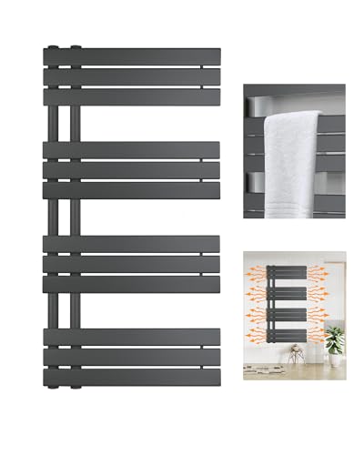 Euroharry Badheizkörper Flach Design Heizkörper Handtuchtrockner für Badezimmer Handtuchheizkörper mit Seitenanschluss 600x1200mm Handtuchwärmer Weiß (Anthrazit) Euroharry Badheizkörper Flach Design Heizkörper Handtuchtrockner für Badezimmer Handtuchheizkörper mit Seitenanschluss 600x1200mm Handtuchwärmer Weiß (Anthrazit) von euroharry