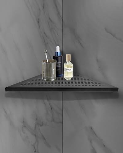euroharry 1 Stück Eckablage Duschablage 304 Edelstahl für Badezimmer Shampoo Halter 254 * 254 mm Schwarz Quadratisches Loch euroharry 1 Stück Eckablage Duschablage 304 Edelstahl für Badezimmer Shampoo Halter 254 * 254 mm Schwarz Quadratisches Loch von euroharry
