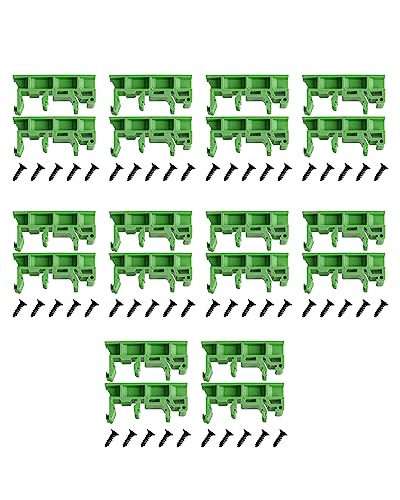 euroharry 10 pcs 35mm PCB DIN C45 Schiene Adapter Leiterplatte Montage Halterung Halter Träger DIY,DIN-Schienenmontage-Schnittstellenmodul Anschlussklemme Breakout-Board DSUB-Anschlussblock, Anschluss euroharry 10 pcs 35mm PCB DIN C45 Schiene Adapter Leiterplatte Montage Halterung Halter Träger DIY,DIN-Schienenmontage-Schnittstellenmodul Anschlussklemme Breakout-Board DSUB-Anschlussblock, Anschluss von euroharry