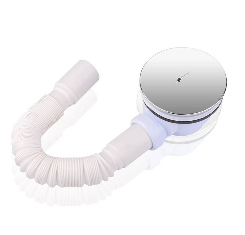 euroharry Ablaufgarnitur Ablaufgarnitur mit Geruchverschluss Duschwannen Ablaufloch Ø90mm (1-St) von euroharry