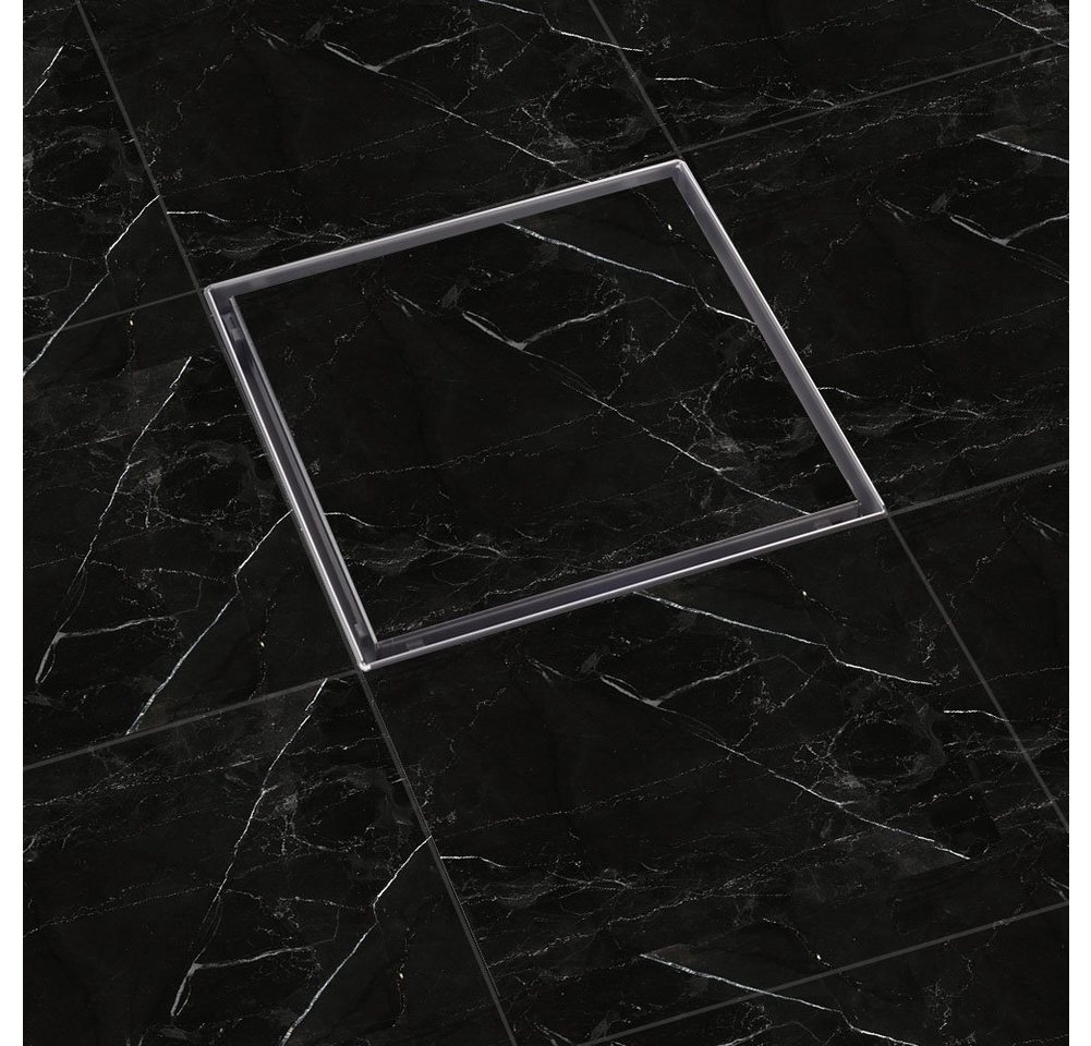 euroharry Duschrinne euroharry Duschrinne, Siphon mit Geruchsstop und Haarsieb Randablauf von euroharry