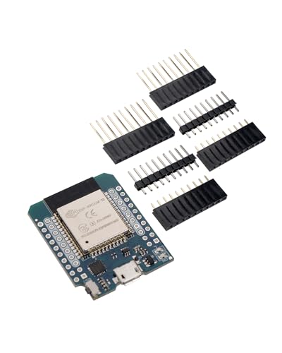euroharry Mini ESP32 ESP-WROOM WiFi Modul Bluetooth IoT Entwicklungsplatine 5 V kompatibel für Arduino(1 Stück) von euroharry