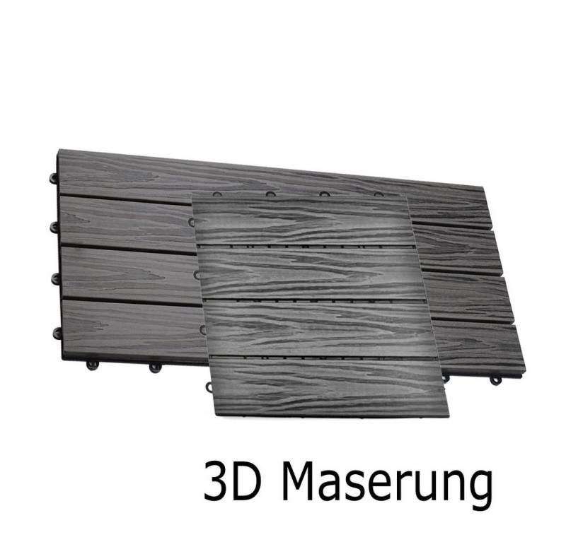 euroharry WPC-Fliesen 22-St. 4m² Terrassenplatten, 30x60 cm WPC-Fliesen Klickfliese euroharry WPC-Fliesen 22-St. 4m² Terrassenplatten, 30x60 cm WPC-Fliesen Klickfliese von euroharry