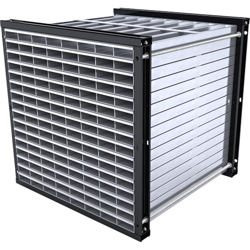 eurokraft | pro | Wabenregal | HxBxT 1000 x 1000 x 1000 mm | 128 Wannen | 8 x 16 Fächer von eurokraft