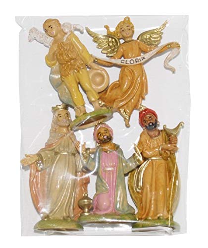 Euromarken Figuren Re Magi und Paste Gloria 9 cm, 5 Stück, Mehrfarbig Euromarken Figuren Re Magi und Paste Gloria 9 cm, 5 Stück, Mehrfarbig von Euromarchi