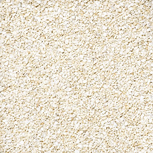 Eurosand 1 kg Perlkies, farbige Dekosteine, Körnung 1,2-1,8 mm (Creme) von eurosand