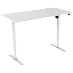 euroseats White Rechteckig Elektrisch Höhenverstellbar Sitz-Stehschreibtisch Holz, Metall Weiß 1.200 x 800 x 750 - 1.235 mm von euroseats