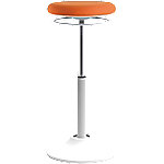 Euroseats Sitz-Steh-Hocker Mango Stoff Weiß, Orange von euroseats