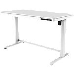 Euroseats Sitz-Stehschreibtisch Kunststoff Weiß 602 x 1202 mm ? 720 x 1210 mm von euroseats