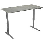 euroseats Sitz-Stehschreibtisch Oxyd 2-Motoren Grau 1.600 x 800 x 620 - 1.250 mm von euroseats