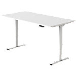 euroseats Sitz-Stehschreibtisch Weiß 1,400 x 800 x 625 - 1.275 mm von euroseats