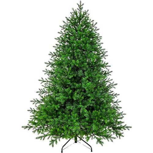 eveXmas 215cm Künstlicher Weihnachtsbaum, Tannenbaum ALTAIR Klassik Grün, 1216 Zweige 100% PE-Spitzen, inklusive Metallständer von eveXmas