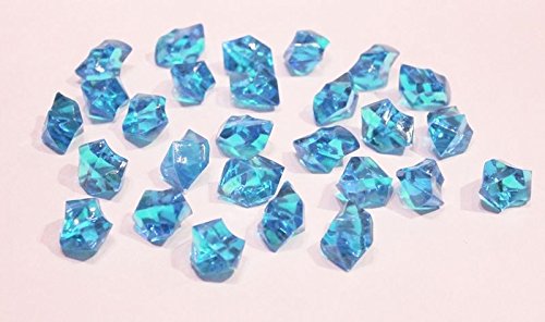 eventkauf 40 Diamanten Streuteile Dekosteine 2,5 x 2,1 cm (Hellblau) von eventkauf