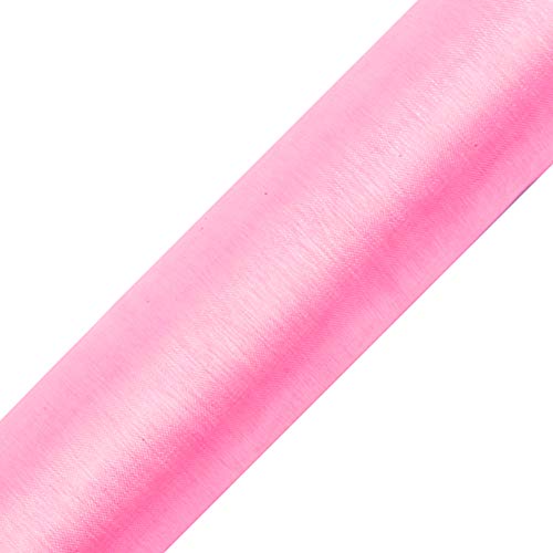 eventkauf Organza Rolle 9m x 36 cm Tischläufer Dekostoff (Rosa) von eventkauf