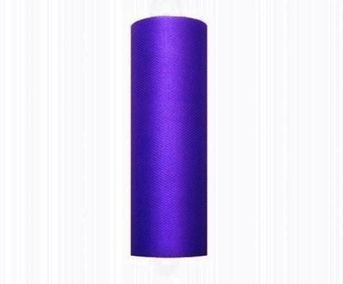 eventkauf Tüll Rolle 9m x 15cm Tischläufer Dekostoff (Lila) von eventkauf