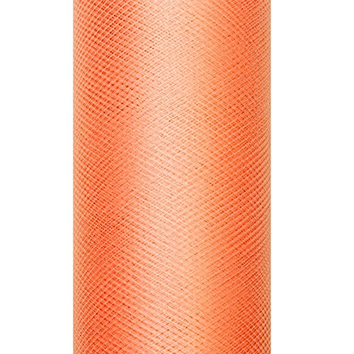 eventkauf Tüll Rolle 9m x 15cm Tischläufer Dekostoff (Orange) von eventkauf