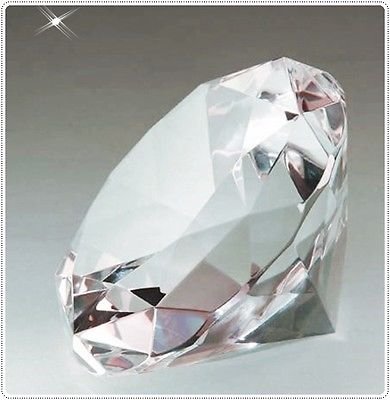 eventkauf 10 Kristalle Diamanten Dekosteine transparent (5cm Durchmesser) von eventkauf