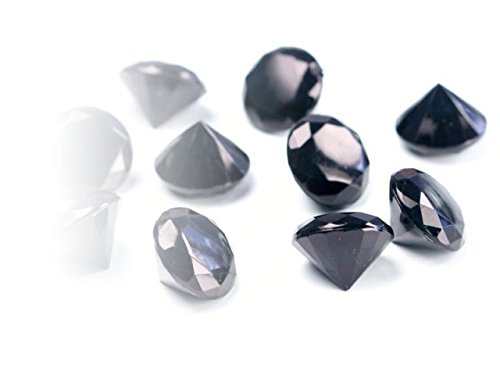 eventkauf 10 Kristalle Diamanten Streuteile Dekosteine 20mm (Schwarz) von eventkauf