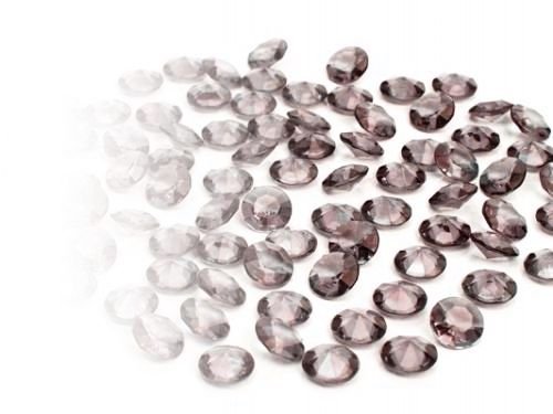 eventkauf 100 Kristalle Diamanten Streuteile Dekosteine 12mm (Blassbraun) von eventkauf
