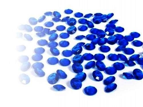 eventkauf 100 Kristalle Diamanten Streuteile Dekosteine 12mm (Blau) von eventkauf