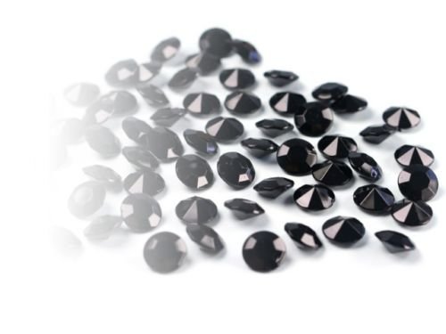 eventkauf 100 Kristalle Diamanten Streuteile Dekosteine 12mm (Schwarz) von eventkauf