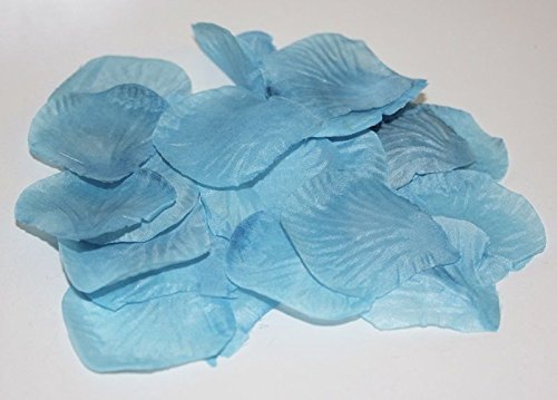 eventkauf 100 Rosenblätter Streudeko Blütenblätter Textil (Türkisblau) von eventkauf