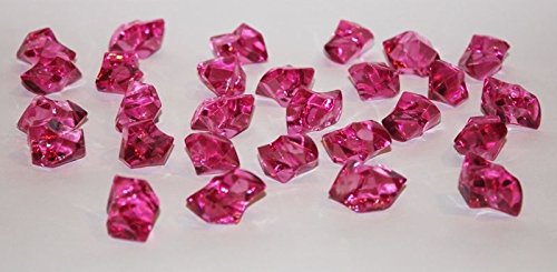 eventkauf 40 Diamanten Streuteile Dekosteine 2,5 x 2,1 cm (Fuchsia) von eventkauf