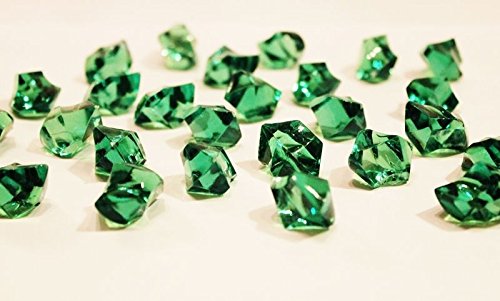 eventkauf 40 Diamanten Streuteile Dekosteine 2,5 x 2,1 cm (Grün) von eventkauf