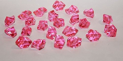 eventkauf 40 Diamanten Streuteile Dekosteine 2,5 x 2,1 cm (Pink) von eventkauf