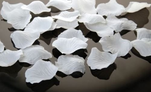 eventkauf 500 Rosenblätter Streudeko Blütenblätter Textil (Weiß) von eventkauf