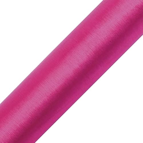 eventkauf Organza Rolle 9m x 15 cm Tischläufer Dekostoff (Fuchsia) von eventkauf