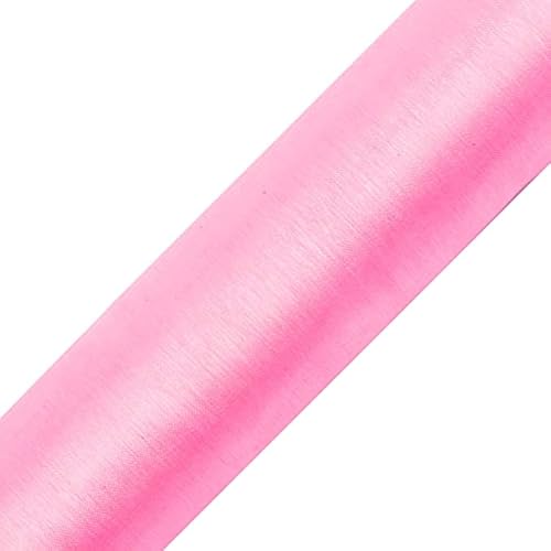 eventkauf Organza Rolle 9m x 15 cm Tischläufer Dekostoff (Rosa) von eventkauf