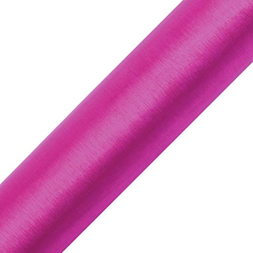 eventkauf Organza Rolle 9m x 36 cm Tischläufer Dekostoff (Fuchsia) von eventkauf