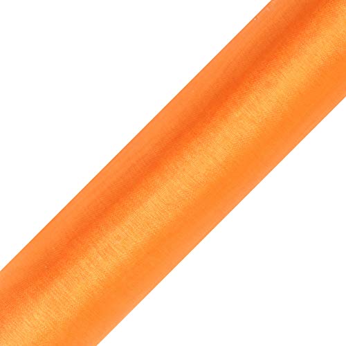 eventkauf Organza Rolle 9m x 36 cm Tischläufer Dekostoff (Orange) von eventkauf